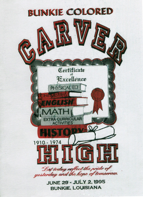 Washington Carver High School, Bunkie, LA African American High Schools in Louisiana