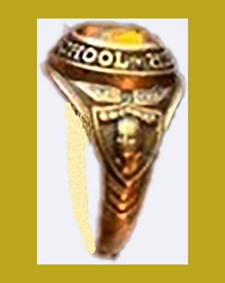 カレッジリング 60s CARVER HIGH SCHOOL 名前刻印あり。 カレッジリング 60s CARVER HIGH SCHOOL 名前刻印あり。 カレッジ